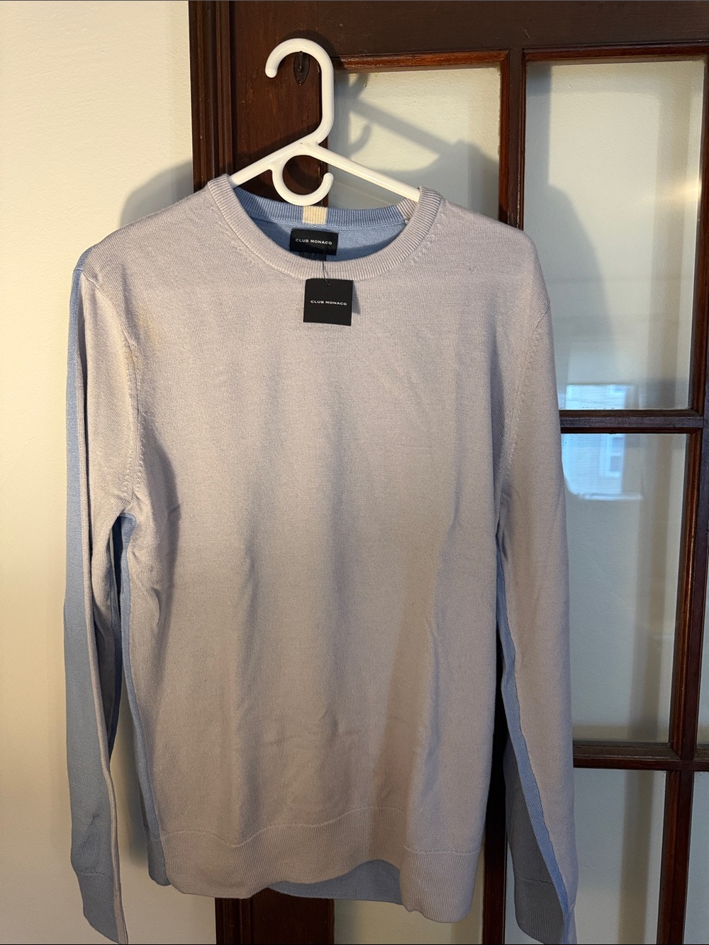 Club Monaco Men's Light Lavender Crewneck Sweater - Pastel Lilac